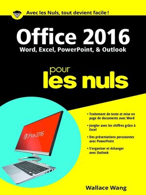 cover image of Office 2016 pour les Nuls poche